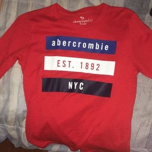 Abercrombie long sleeve fleece t shirt